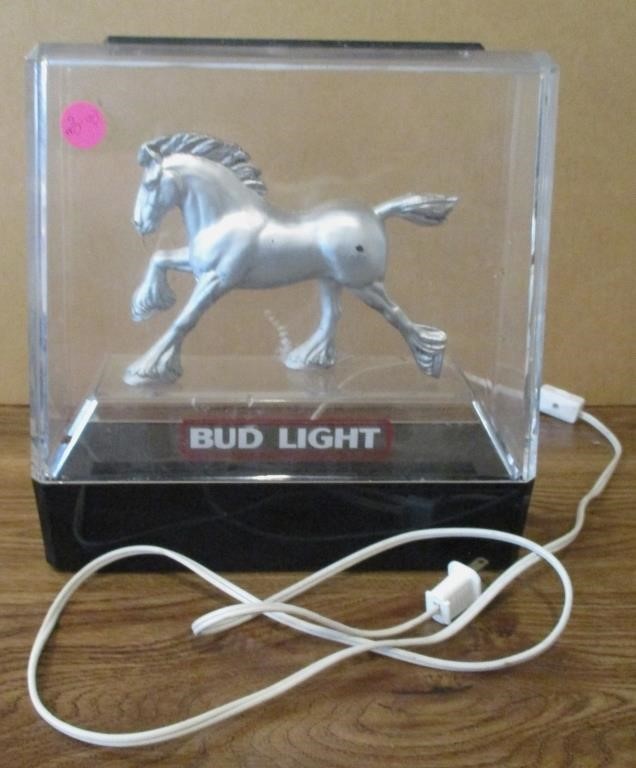 Bud Light Clydesdale Beer Light "AS IS"