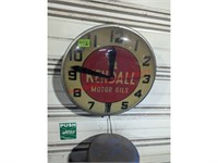 Kendall Motor Oils Clock