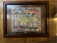 FRAMED & MATTED UNITED STATES PRESIDENTS PUZZLE