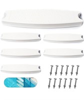 $78 (6-Pack, White) 18" Universal Pool Stairs