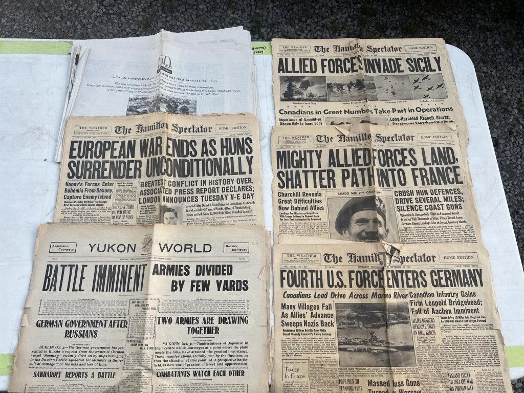 WWII Related Newspapers, etc.