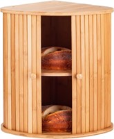 Bamboo Bread Box For Kitchen Countertop