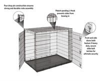 Mid-West Metal Products 54 L x 37 W x 45 H Dog Cra