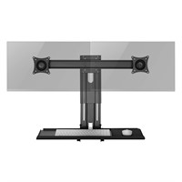 AVLT Dual 17-27" Sit Stand Monitor Wall Mount wit