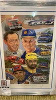 "FOUR LEGENDS" RACING SIGNED PRINT BY