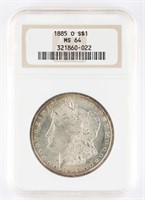 1885-O US MORGAN SILVER $1 DOLLAR COIN