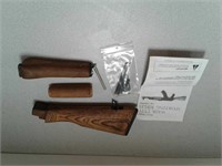 Wood stock and misc. gun parts for wasr type