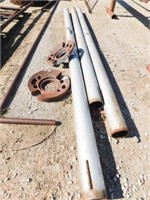 2- 7" x 16' & 1-7" x 15' pipe,  2 tractor weights