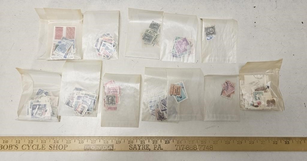 100+ Stamps in Envelopes