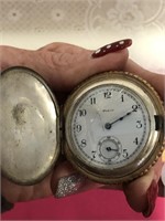 Antique Elgin Pocket Watch / Crack in Face