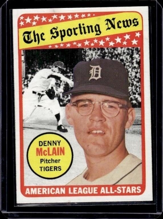 Denny McLain The Sporting News 1969 Topps #433