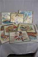 EARLY CAMPBELL SOUP KID PICTURES LOT