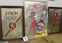 STROH'S & DEKUYPER ADVERTISING MIRRORS