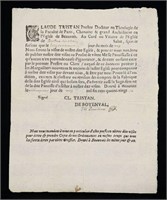 Rare 17th Document, Beauvais, France