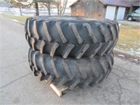 (2) Firestone 18.4/34" Tires On Double Bevel Rims