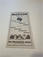 Milwaukee road Madison timetable 1951