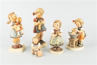 5 Vintage German Hummel Figurines Goebel