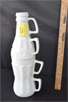 VTG Coca Cola 1996 14" Ceramic Stackable Mugs