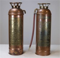 2 Success & Kontrol Copper Fire Extinguishers