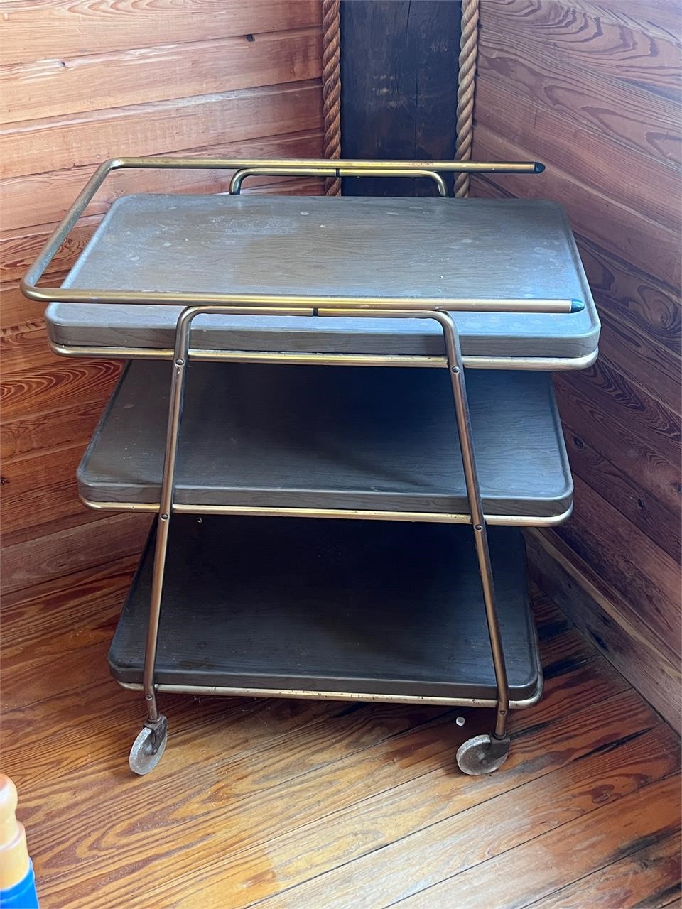 Vintage mid century modern bar cart