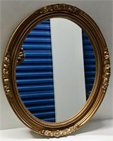 GOLD FRAME OVAL MIRROR