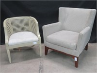 MULTI-COLOUR WINGBACK ARMCHAIR & WICKED ARMCHAIR