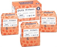 Pura Size 5 Eco-friendly Diapers (24-35 Lbs)