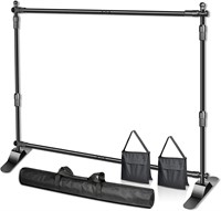 EMART 8 x 8 ft Adjustable Telescopic Tube Backdrop