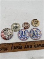Vintage political buttons Woodrow Wilson