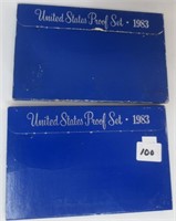2 - 1983 US Proof sets