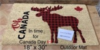 18" x 30" Candadian Moose Door Mat