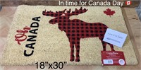 18" x 30" Candadian Moose Door Mat