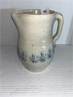Antique Sponge ware pottery Milk Pitcher