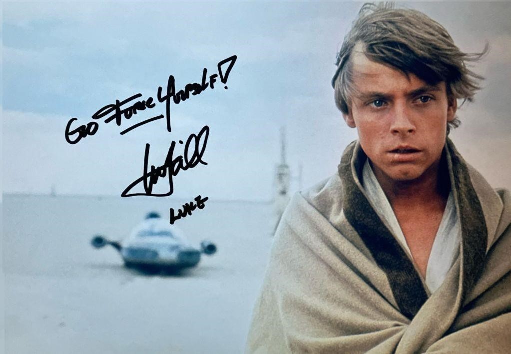 Autograph COA MARVEL Star Wars Disney Model Legend Photo T