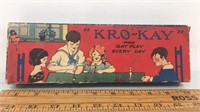 Antique miniature kro-Kay game, in original box.
