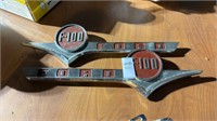 Pair of Ford F-100 Truck Emblems