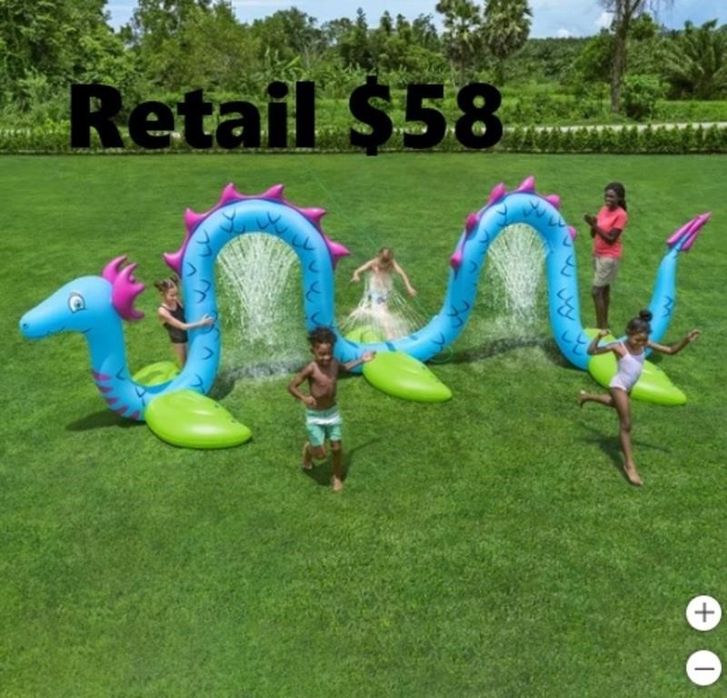 Giant Sea Serpent Kids Inflatable Sprinkler