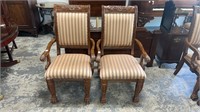 Pair of Carved Arm Chairs
