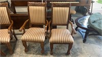 Pair of Carved Arm Chairs