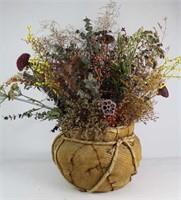 Paper Basket Flower Arrangement (Large Size)