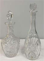 Two Crystal Decanters