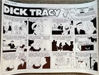 LTD ED Chester Gould DICK TRACY Comic Strip Art L