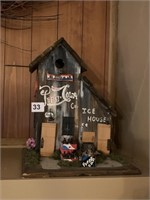 WOODEN HOUSE 13" TALL