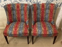 Pair of upholstered chairs --excellent condition
