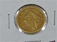 1854 O 2 1/2 Dollar Gold Coin .12 oz.
