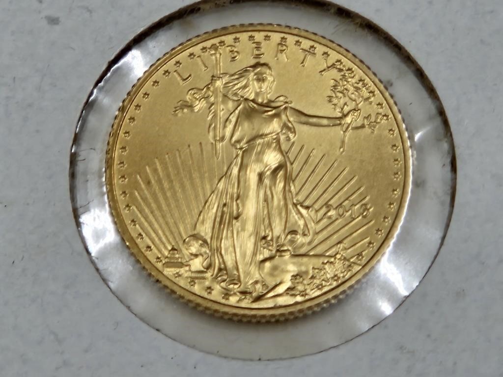 2015 Five Dollar Gold Coin 1/10 Oz.