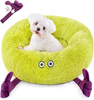 Mooncube 24-Inch Dog Bed  Orthopedic Round  Green