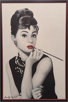 Original in Manner of Andy Warhol, Audrey 36 x 24"