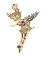 Jewelry 10kt Gold Disney Tinker Bell Pendant