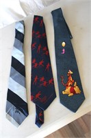Vintage The Beatles Silk Tie & Disney Poo Tie